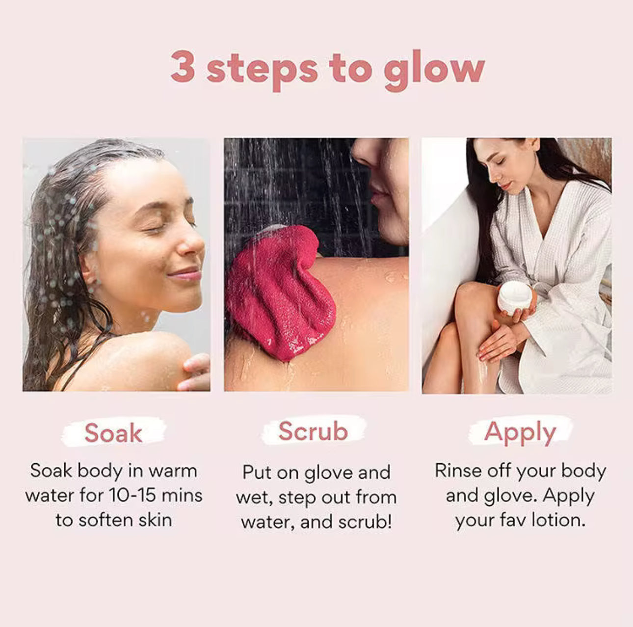 Raw silk exfoliating glove